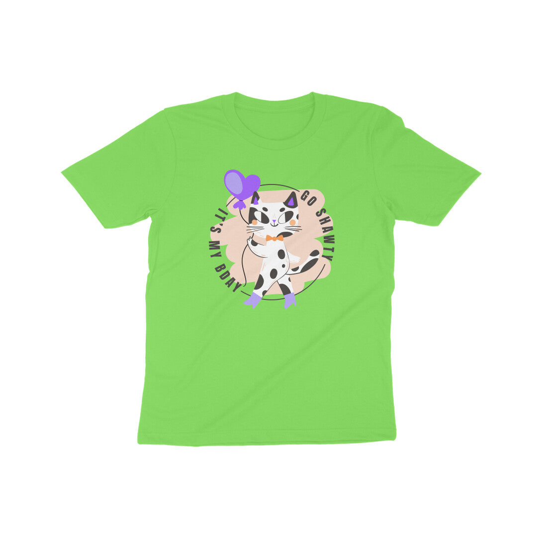 Shawty Cat Birthday Kids T-Shirt