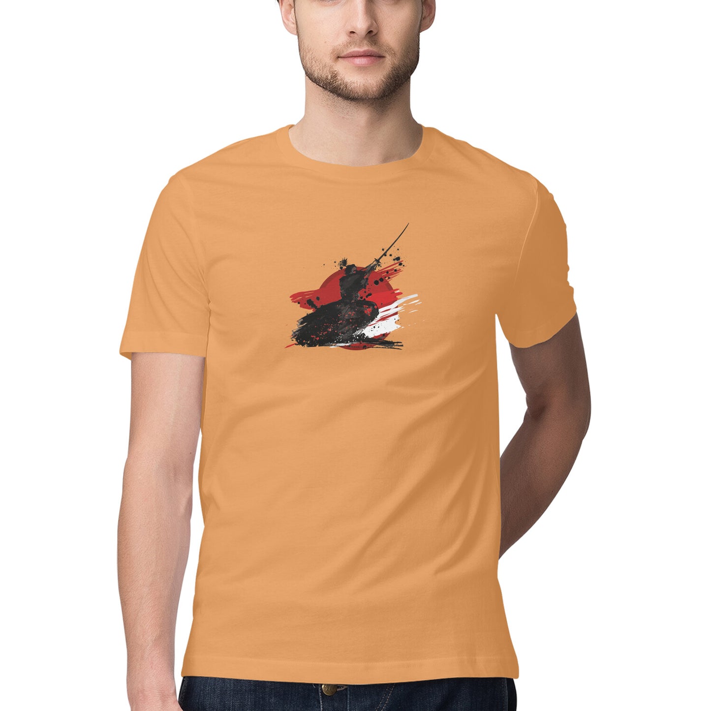 Samurai Printed Graphic T-Shirt