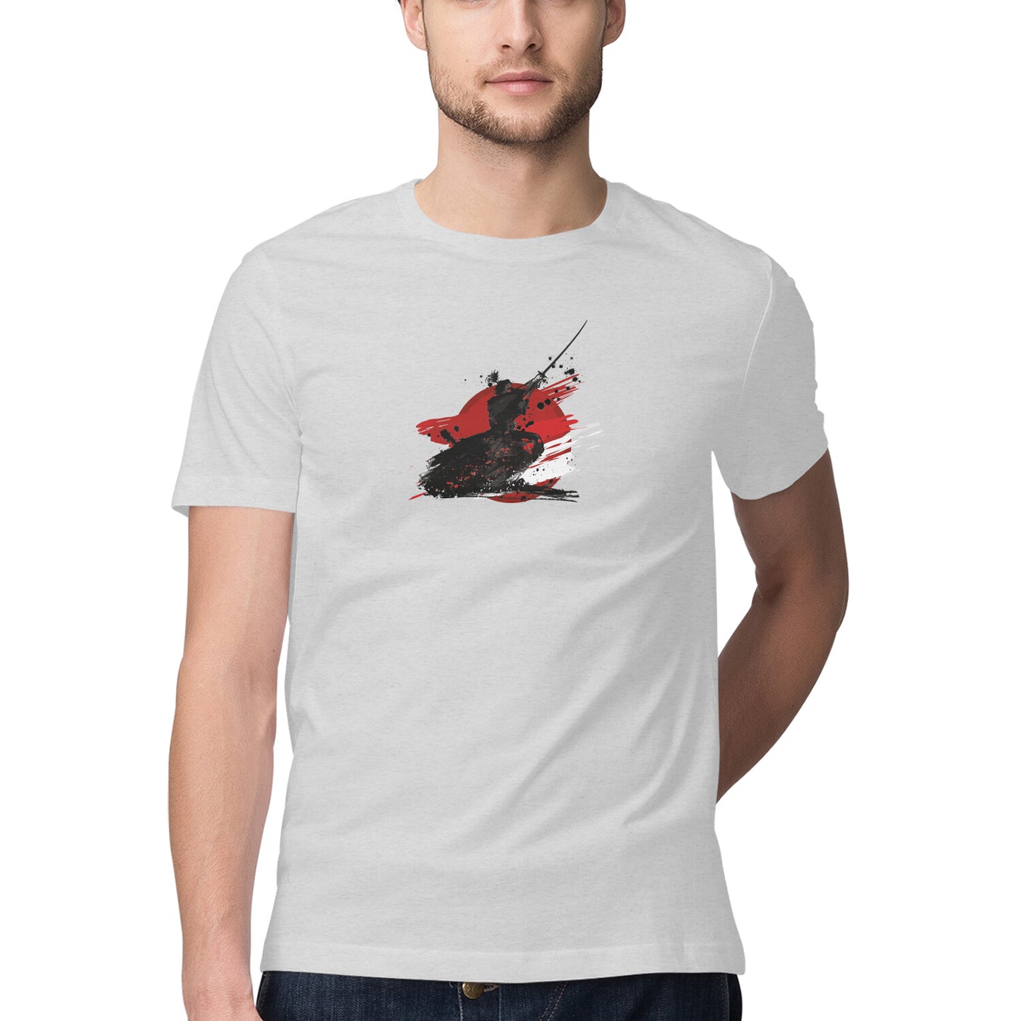 Samurai Printed Graphic T-Shirt