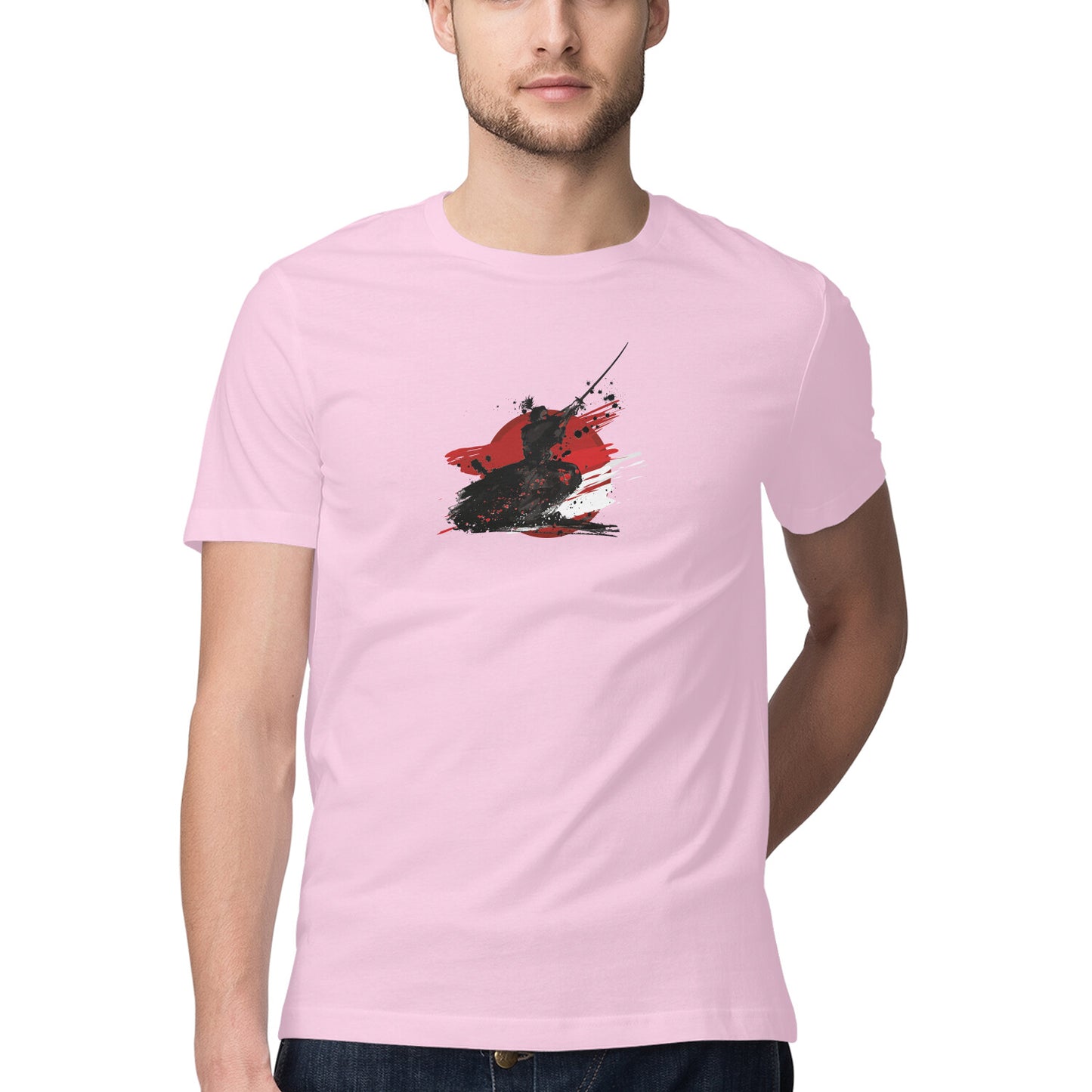Samurai Printed Graphic T-Shirt