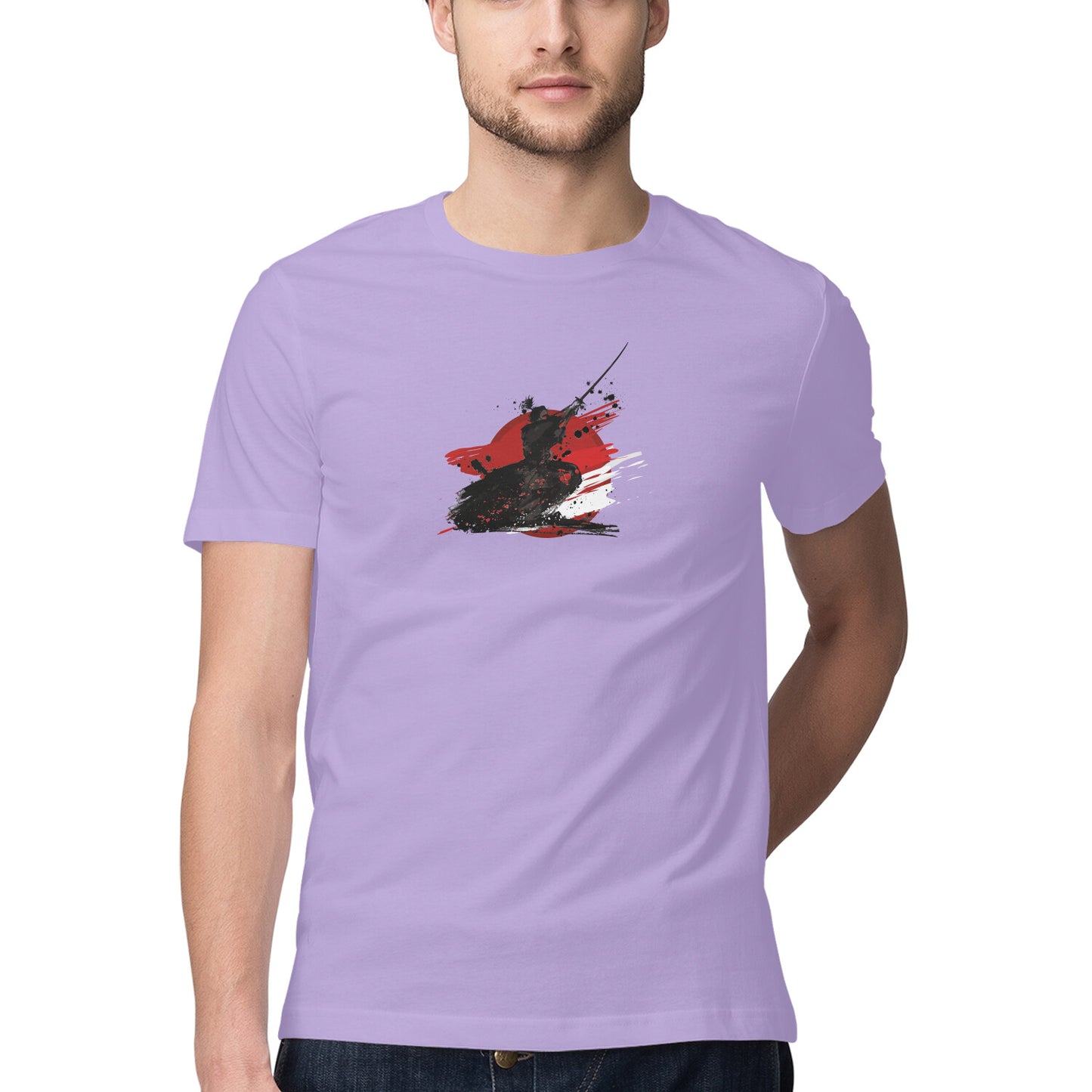 Samurai Printed Graphic T-Shirt