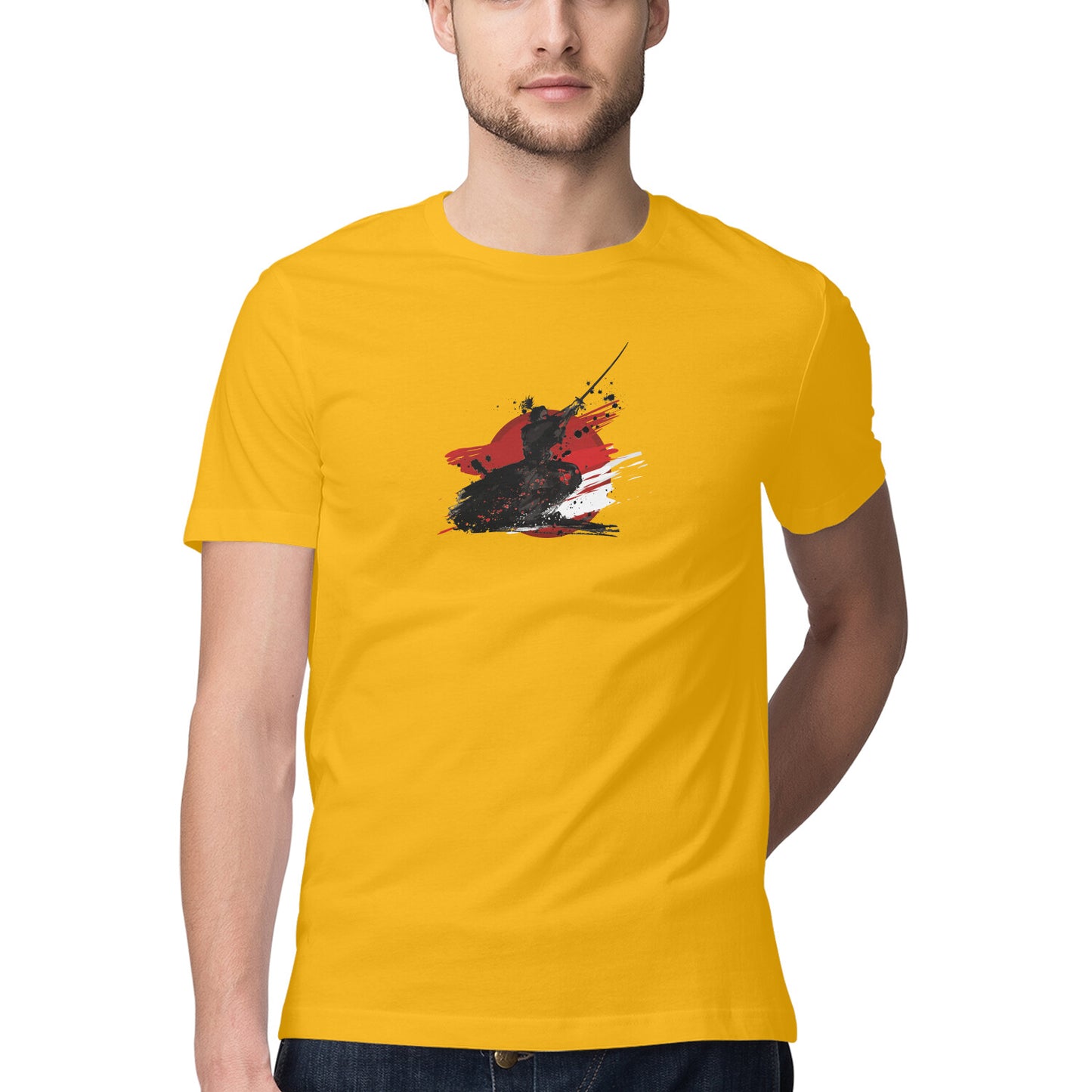 Samurai Printed Graphic T-Shirt