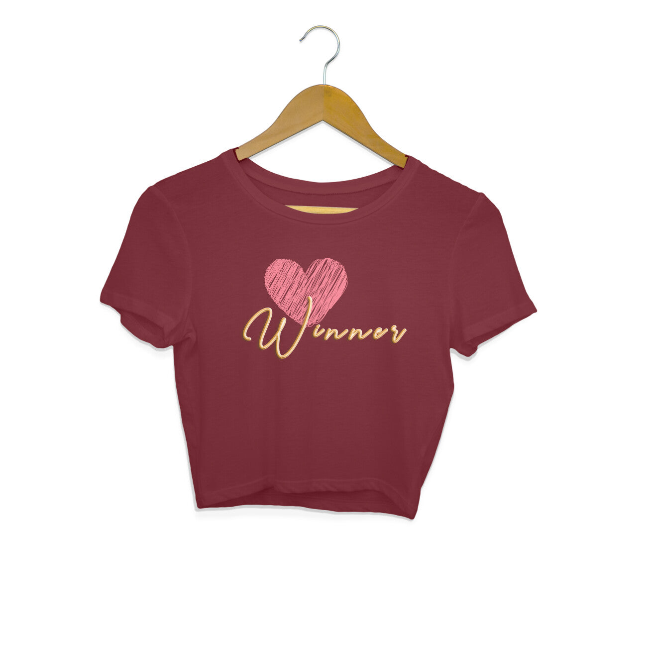 Heart Winner Crop Tops
