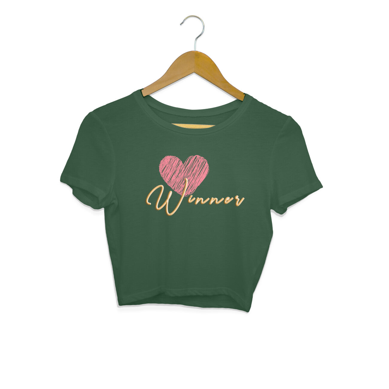 Heart Winner Crop Tops