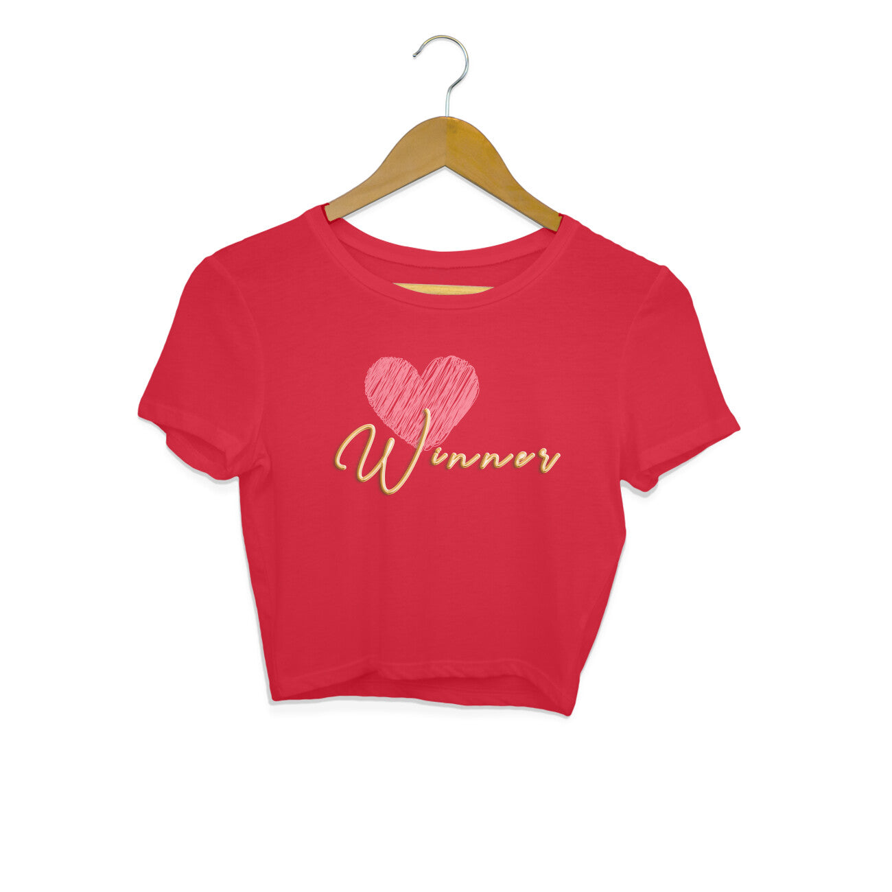 Heart Winner Crop Tops