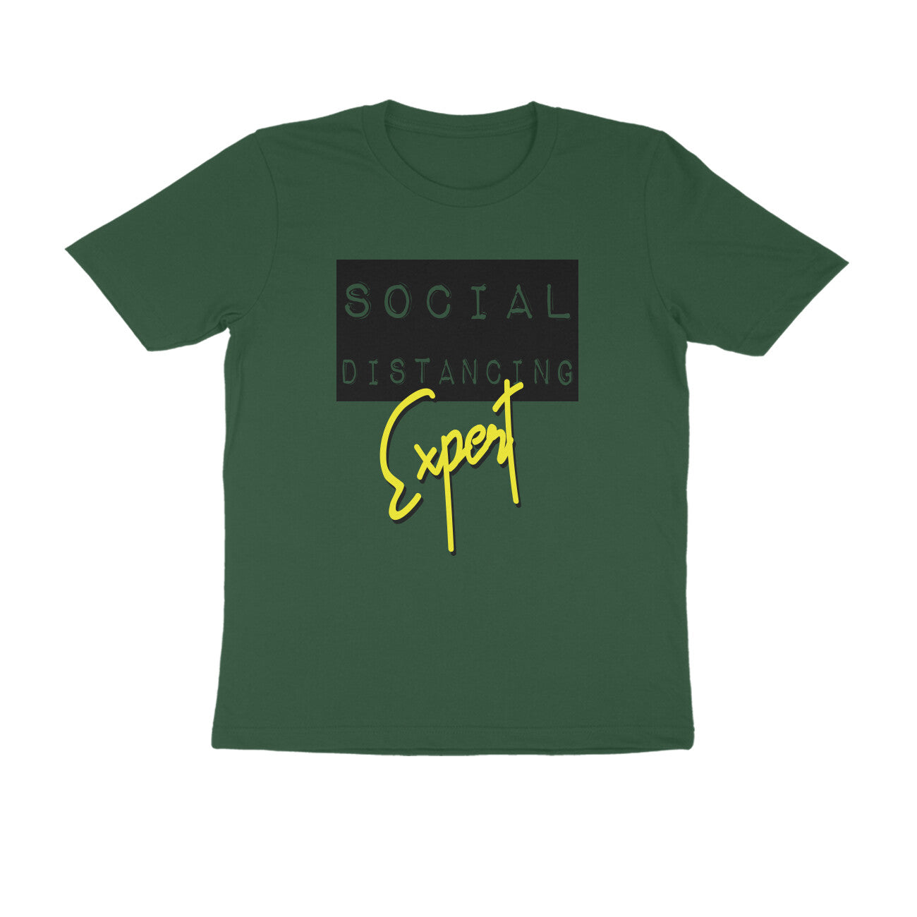 Social Distancing Expert Printed T-shirt