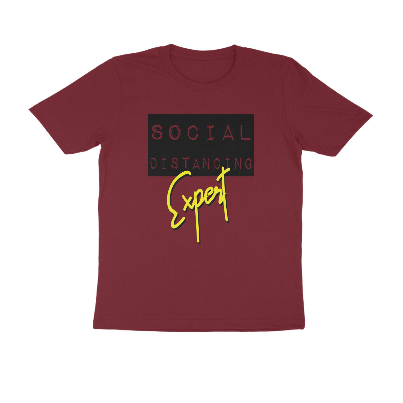 Social Distancing Expert Printed T-shirt