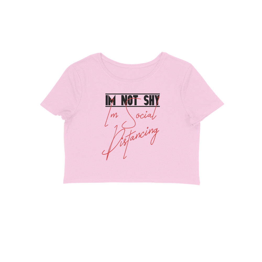 I Am Not Shy Printed Crop Tops