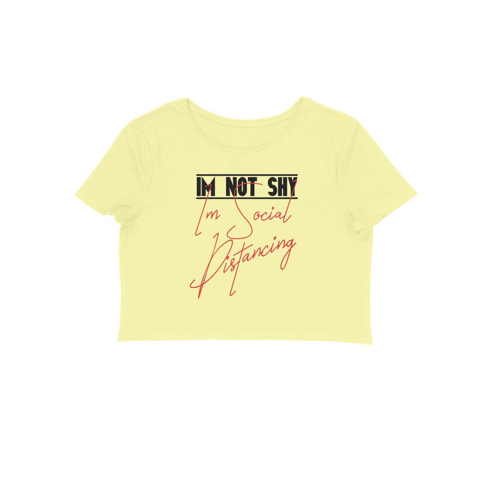 I Am Not Shy Printed Crop Tops