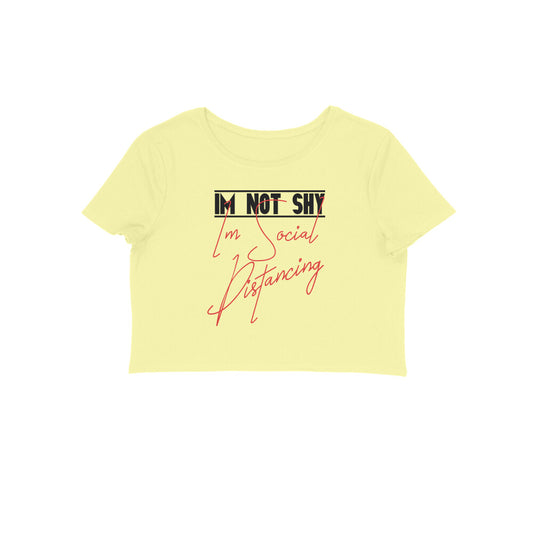 I Am Not Shy Printed Crop Tops