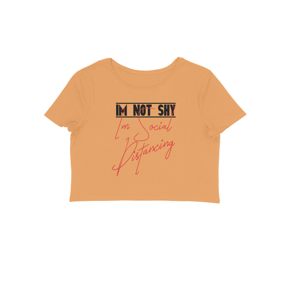 I Am Not Shy Printed Crop Tops