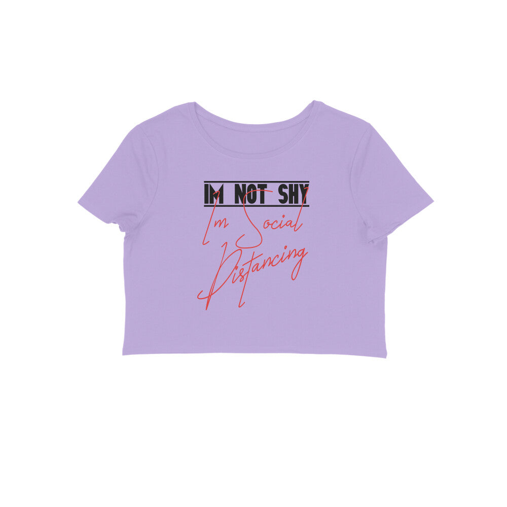 I Am Not Shy Printed Crop Tops