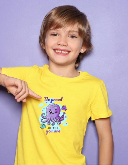 Be Proud of who you are kids T-Shirt