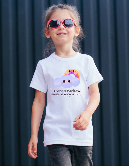 There's rainbow inside every storm Kids T-Shirt