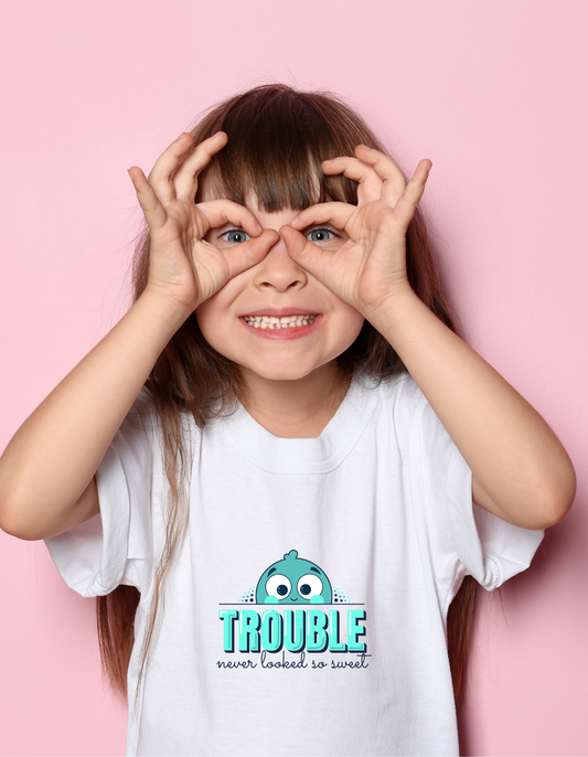 Trouble Never Looked So Sweet Kids T-Shirt