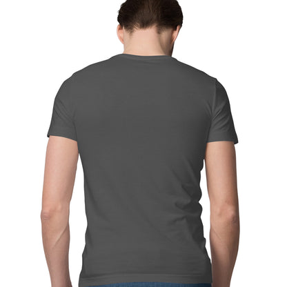 Charcoal Grey - Half Sleeve Round Neck T-Shirt