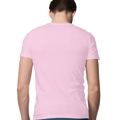 Light Pink - Half Sleeve Round Neck T-Shirt