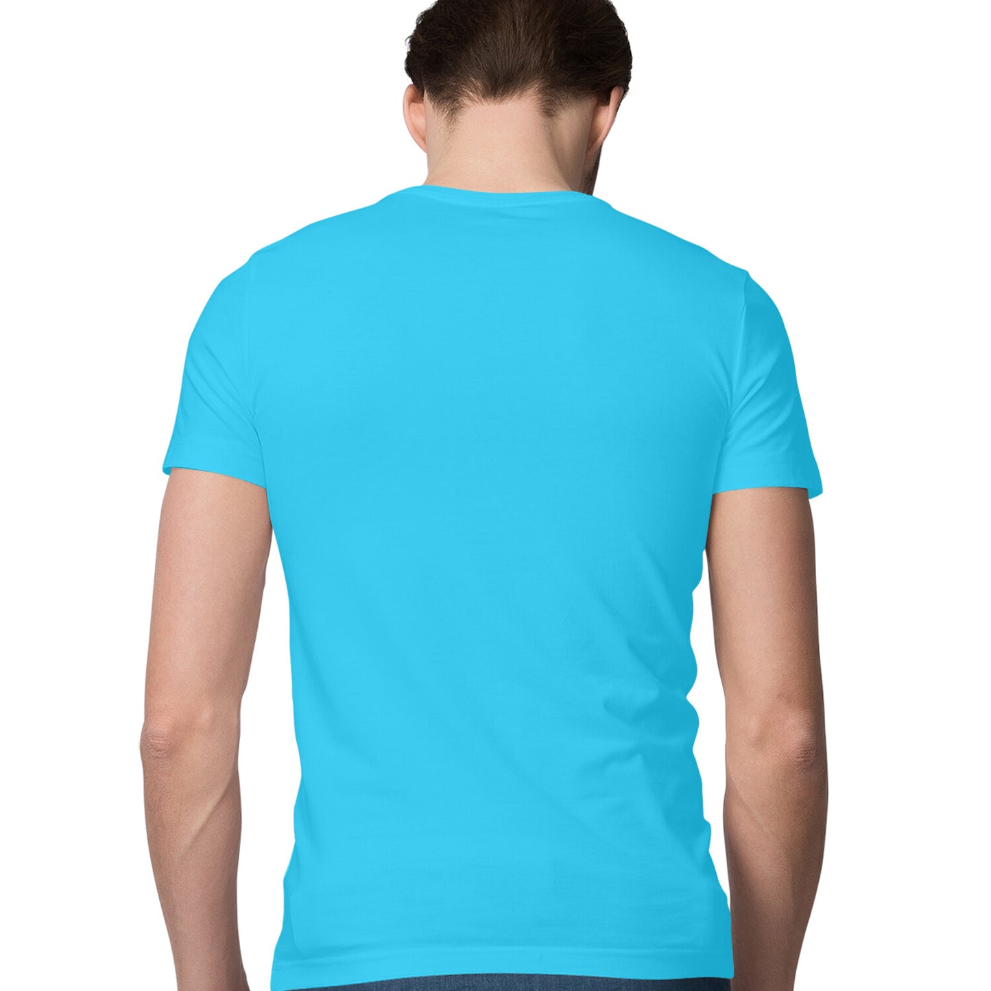 Sky Blue - Half Sleeve Round Neck T-Shirt