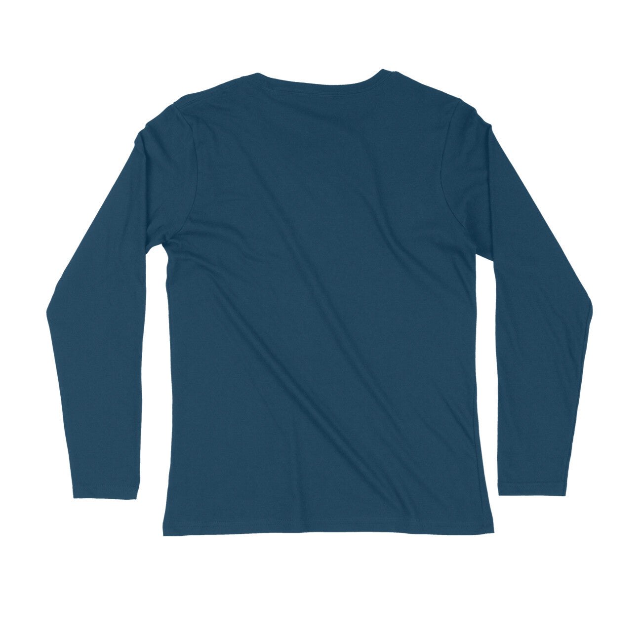 Navy Blue - Full Sleeve Round Neck T-Shirt