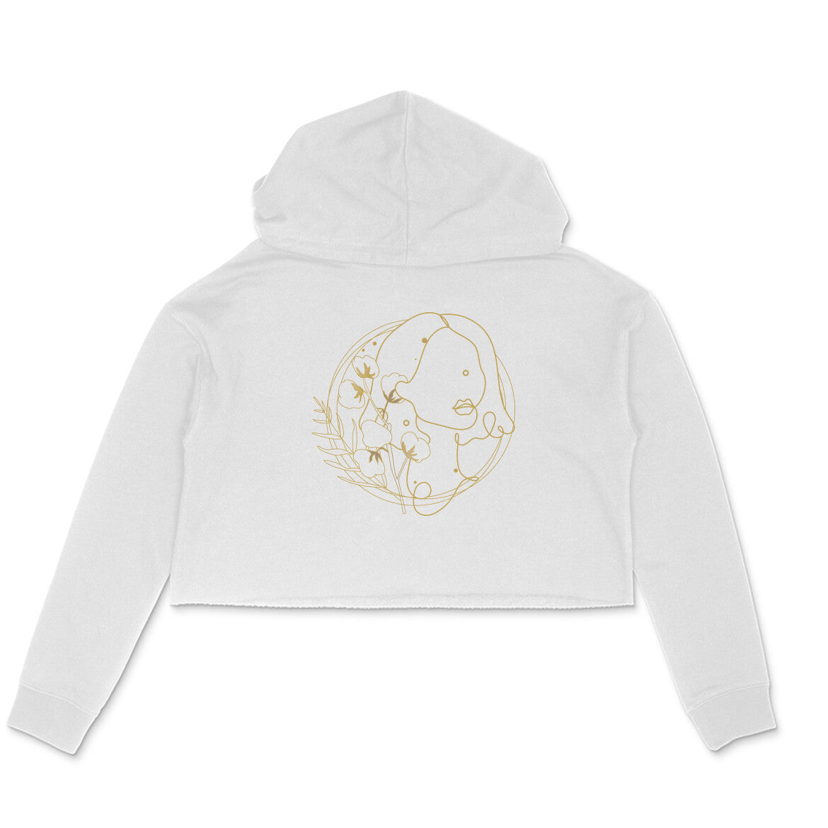 Girls Angel design 37 Printed Crop Hoodies