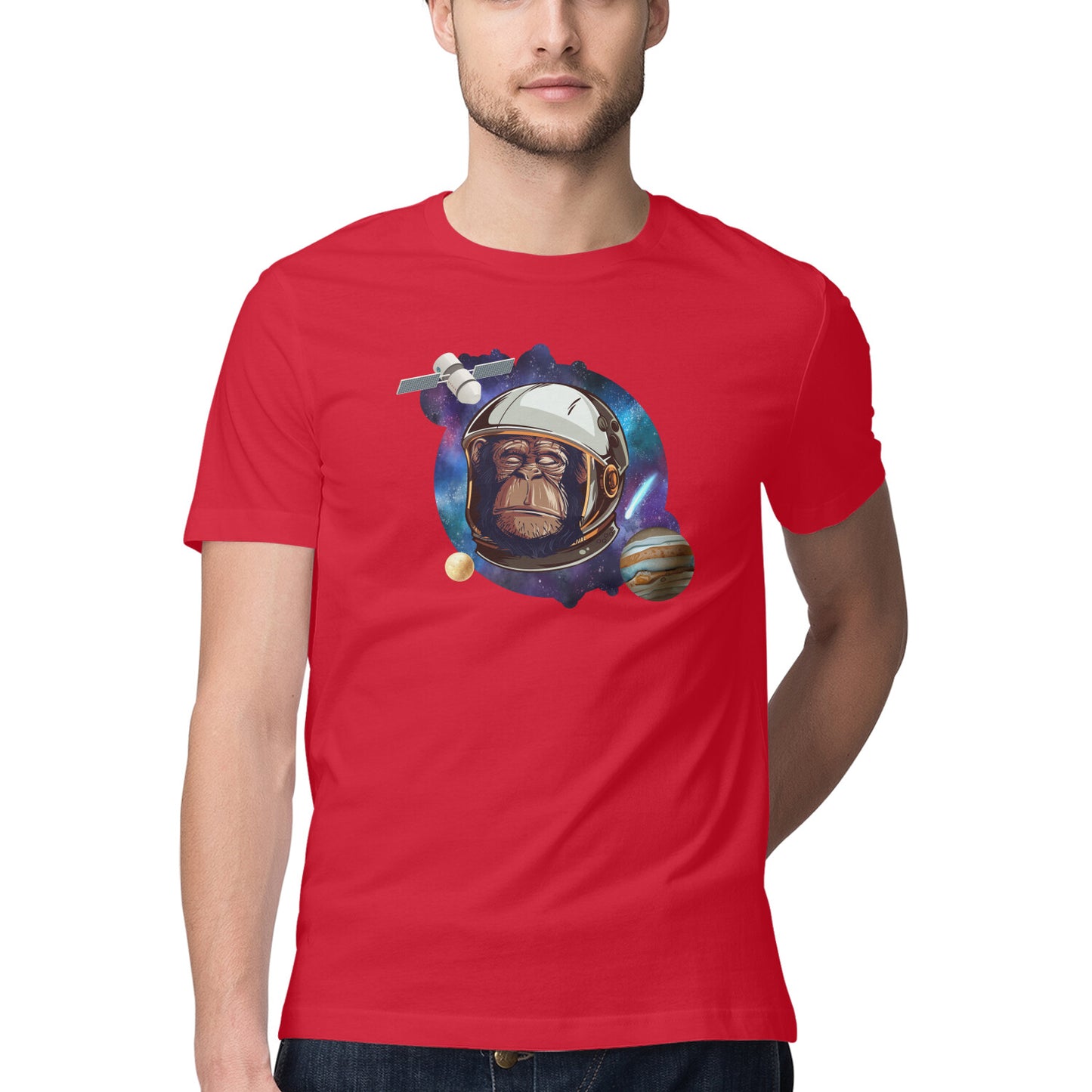 Chimp Astronaut Printed T-Shirt