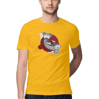 Japanese Luck fish Printed Graphic T-Shirt