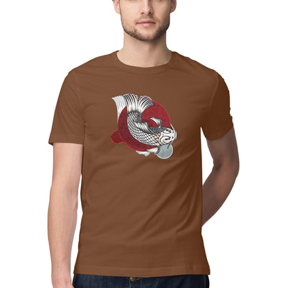 Japanese Luck fish Printed Graphic T-Shirt