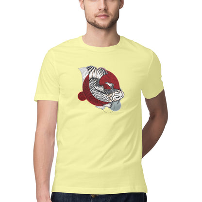 Japanese Luck fish Printed Graphic T-Shirt