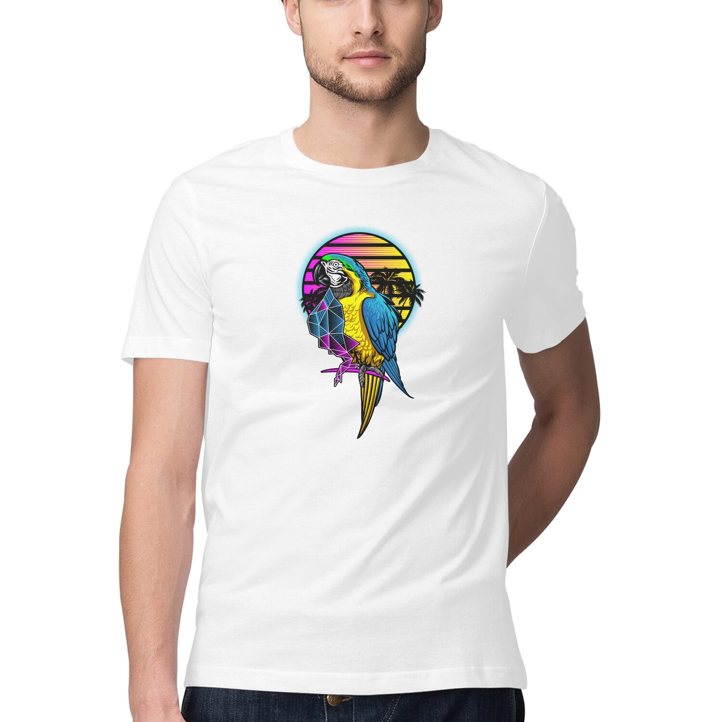 Parrot Printed Graphic T-Shirt