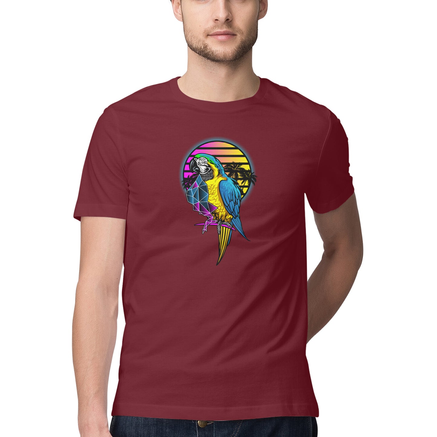 Parrot Printed Graphic T-Shirt