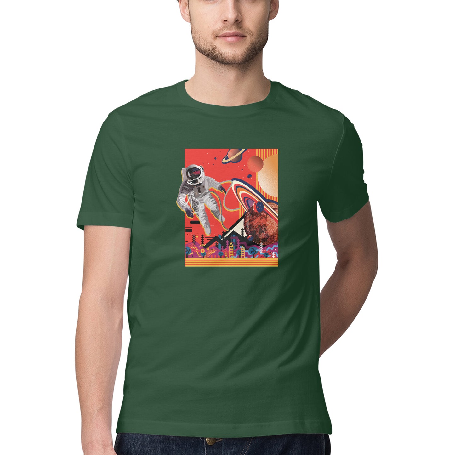 Space Art 09 Printed Graphic T-Shirt