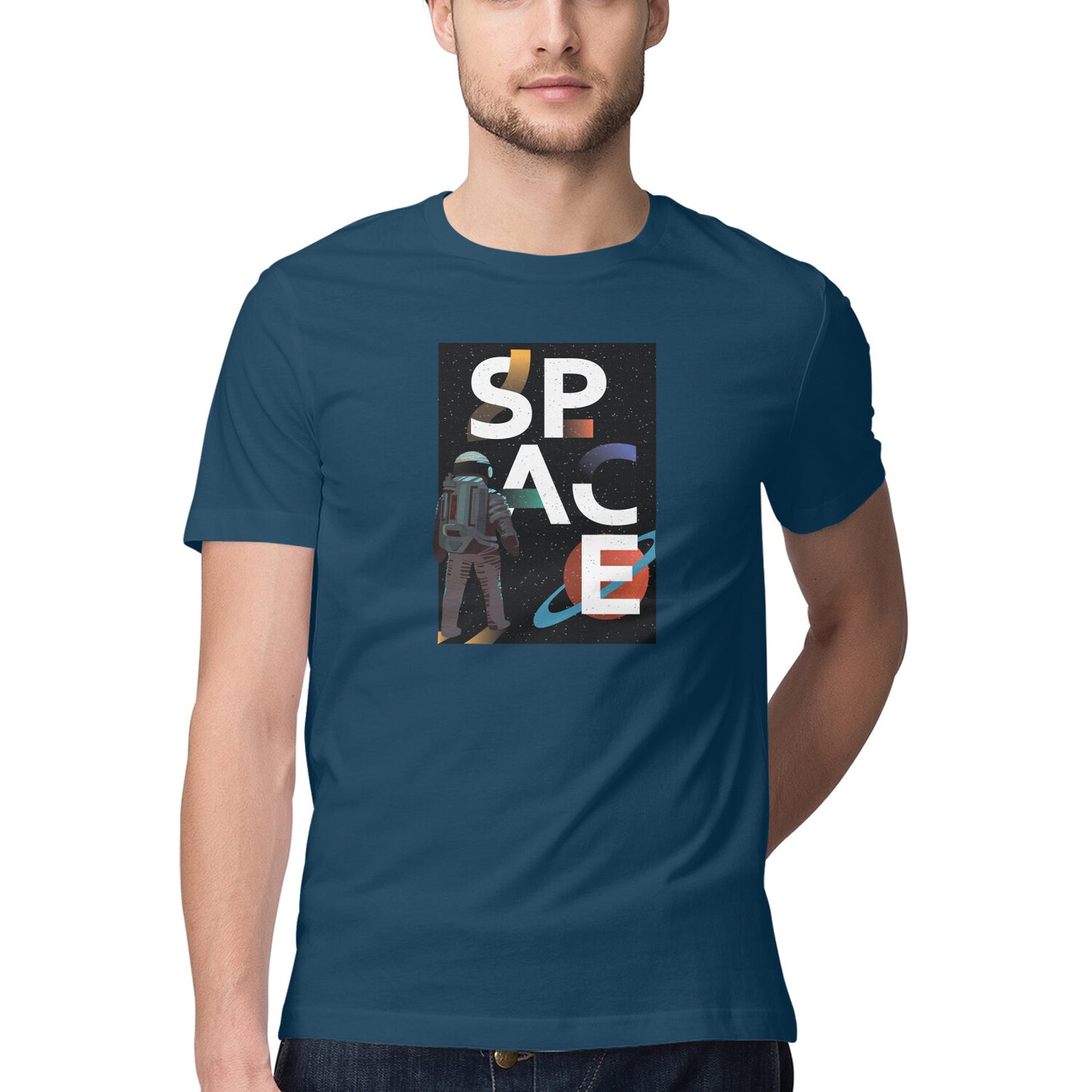 Space Art 10 Printed Graphic T-Shirt