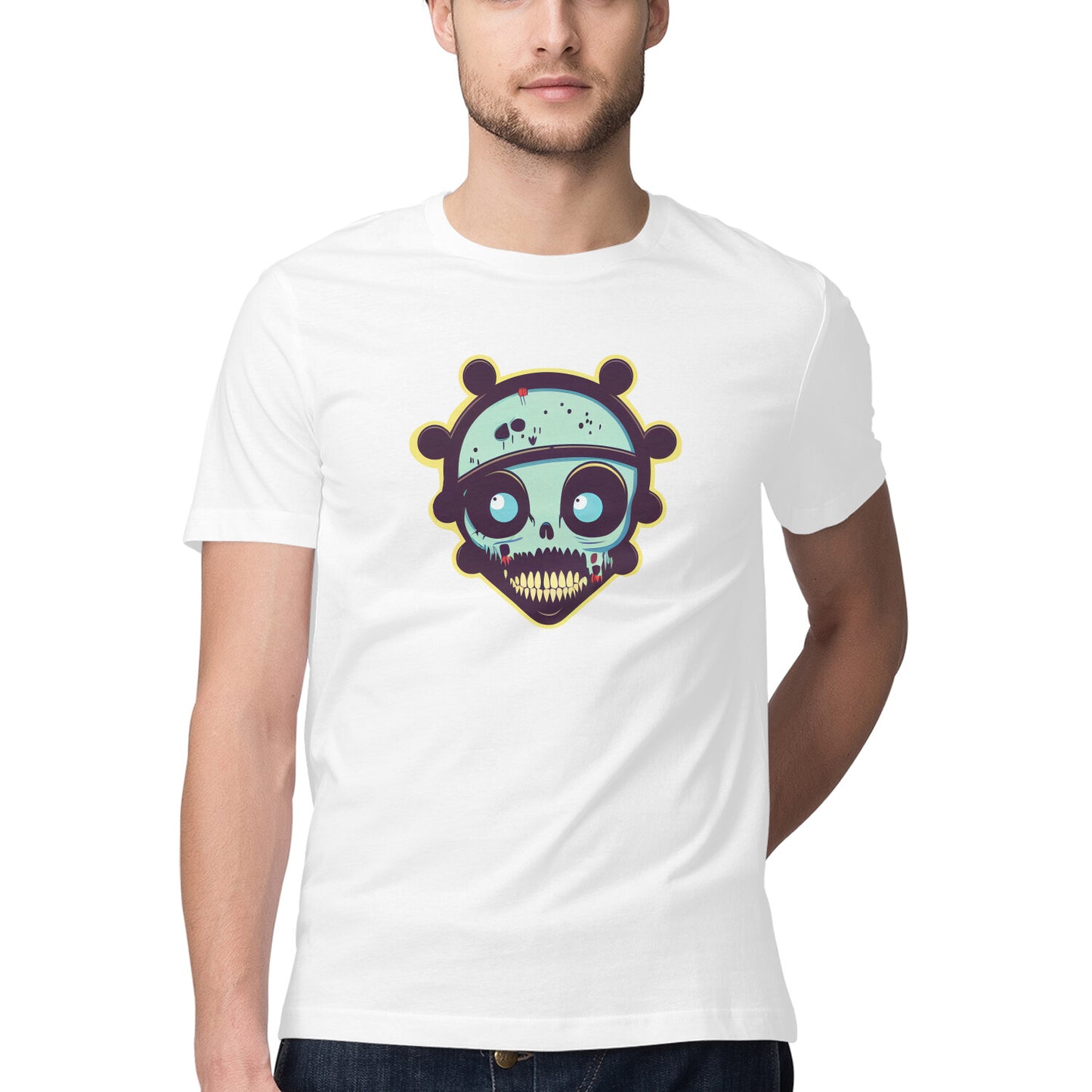 Zombies and monsters Design 8 Printed Graphic T-Shirt