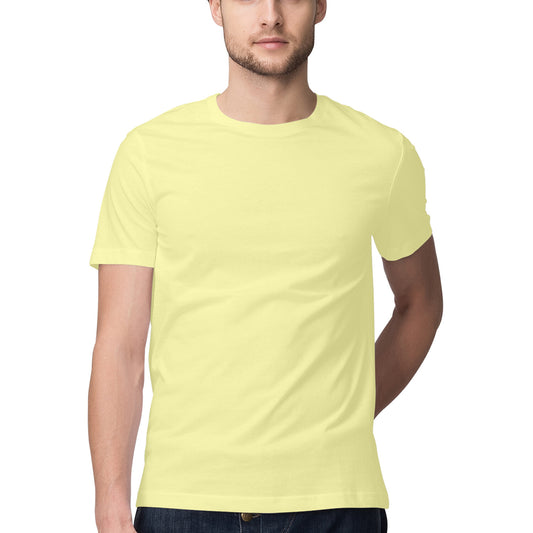 Butter Yellow - Half Sleeve Round Neck T-Shirt