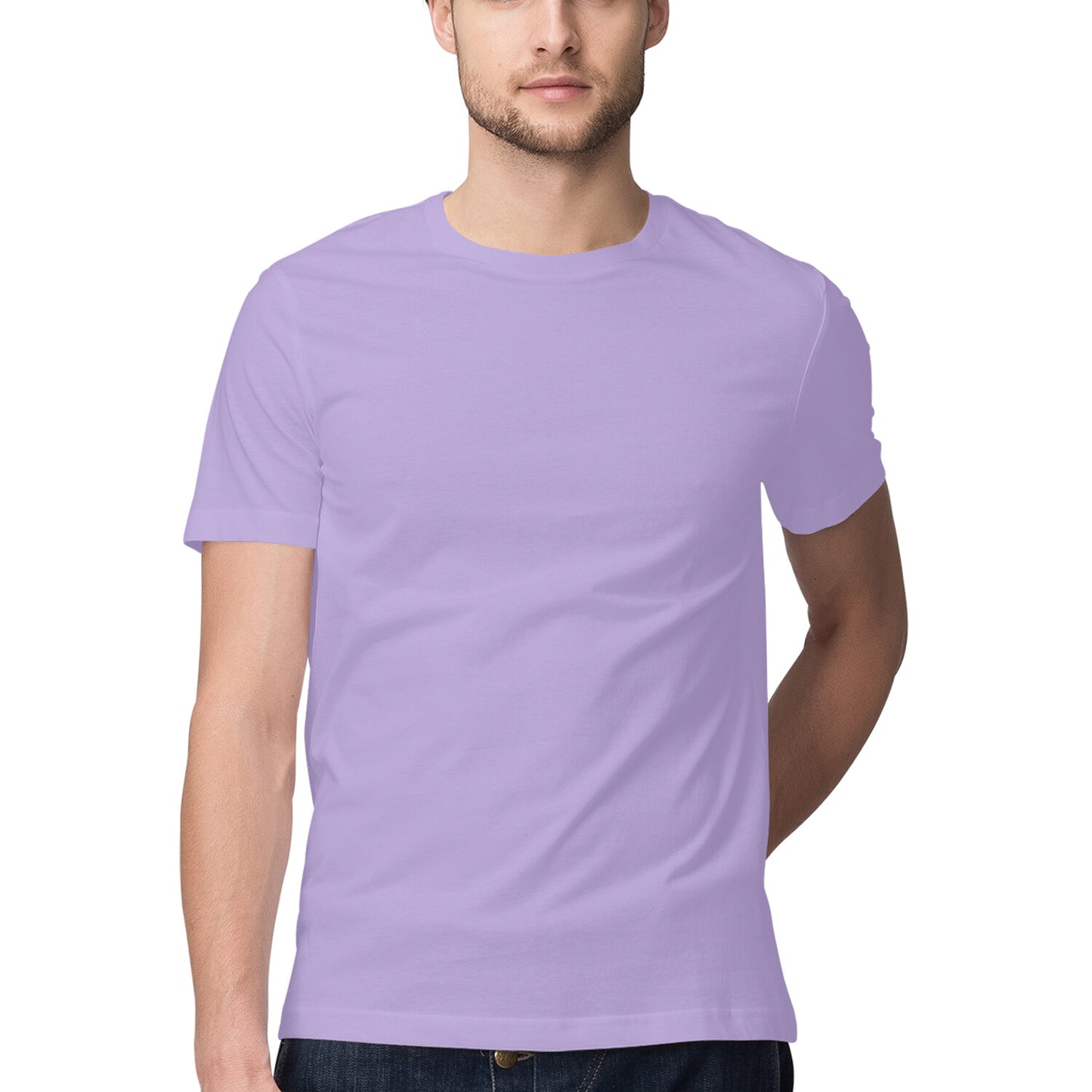 Iris Lavender - Half Sleeve Round Neck T-Shirt