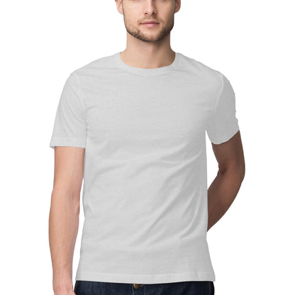 Melange Grey - Half Sleeve Round Neck T-Shirt