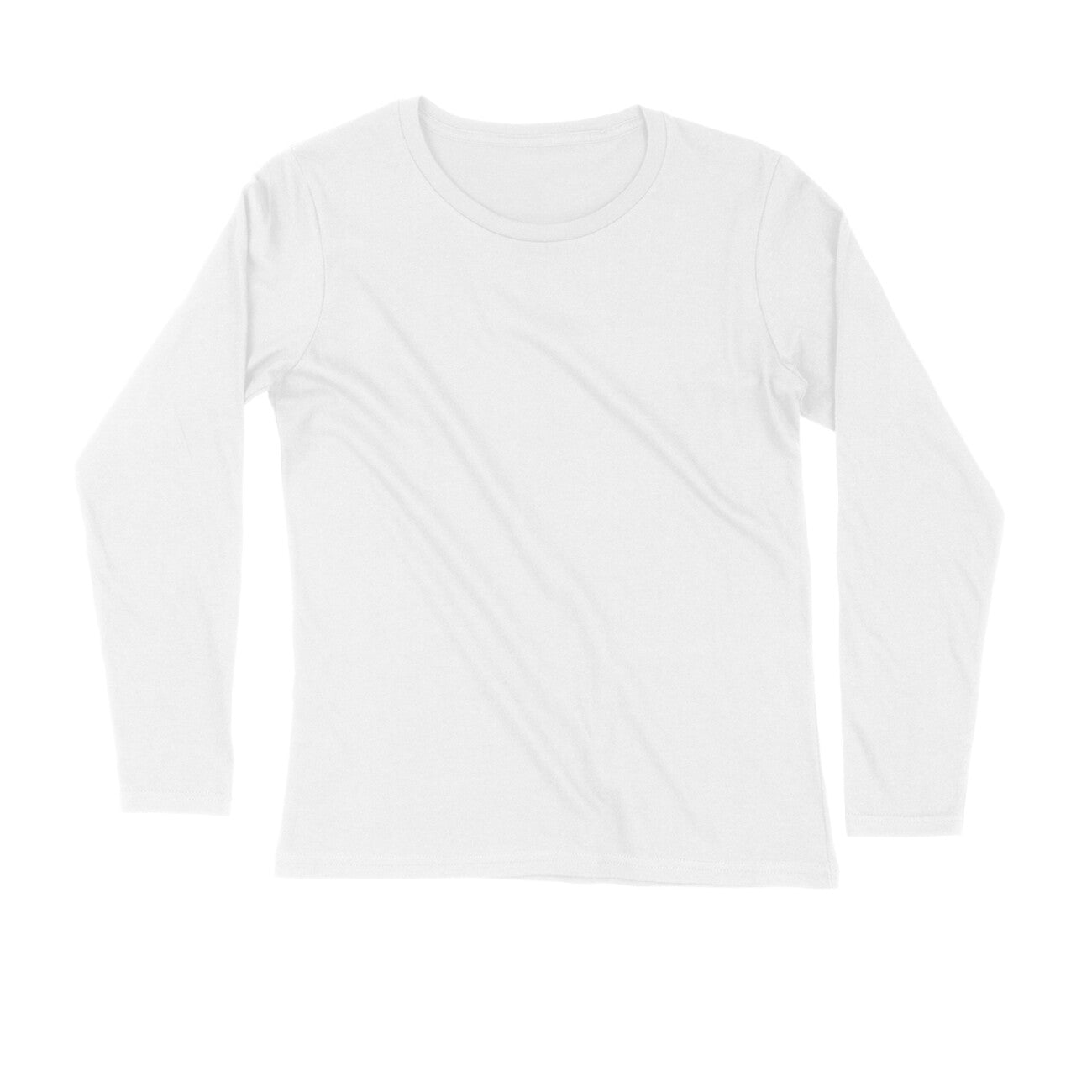 White - Full Sleeve Round Neck T-Shirt