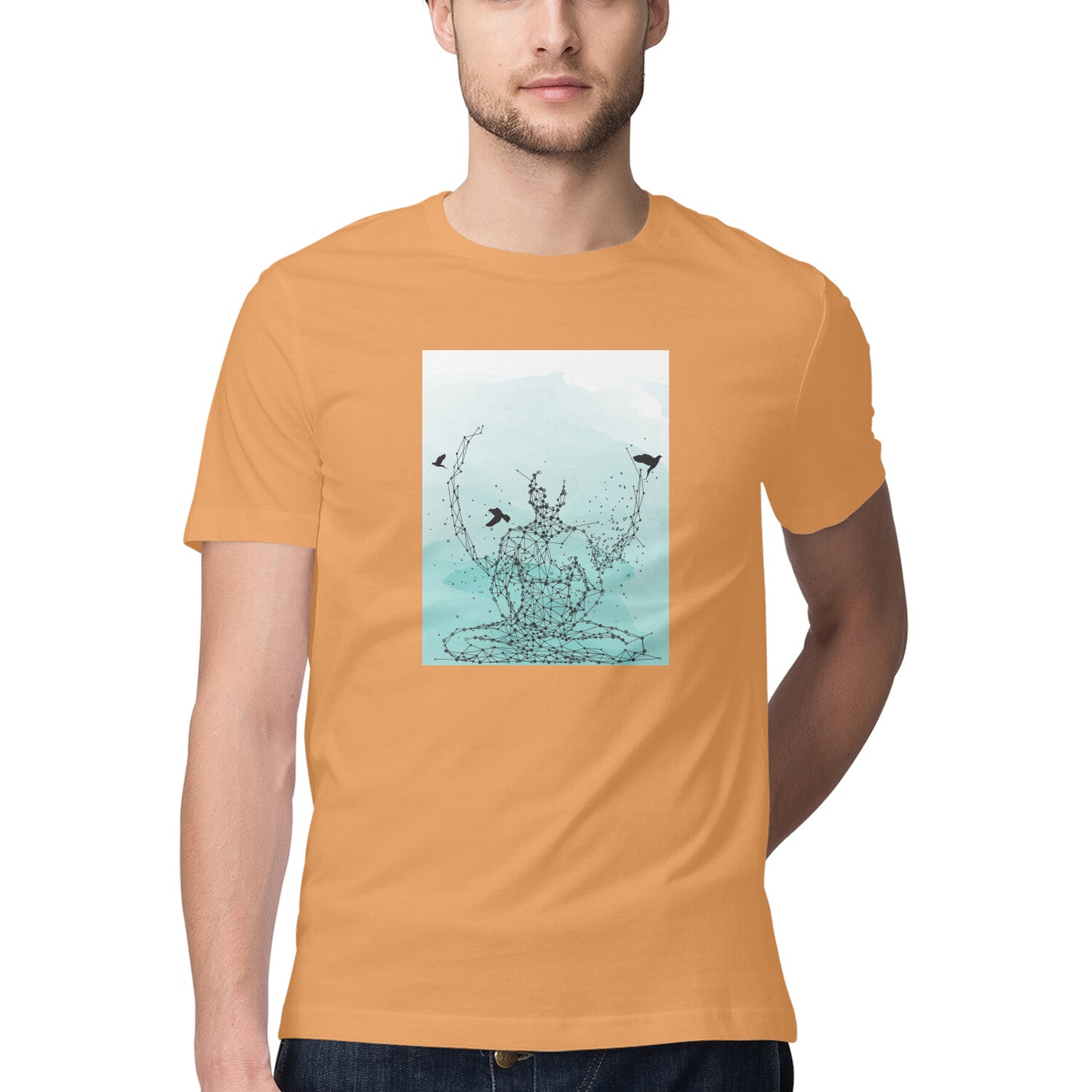 Yoga and Meditation 3 Printed Graphic T-Shirt