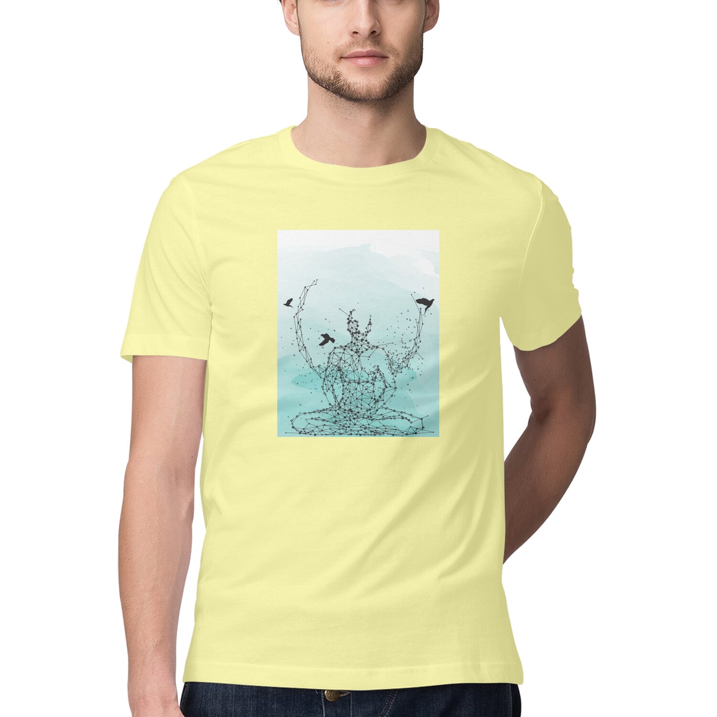 Yoga and Meditation 3 Printed Graphic T-Shirt