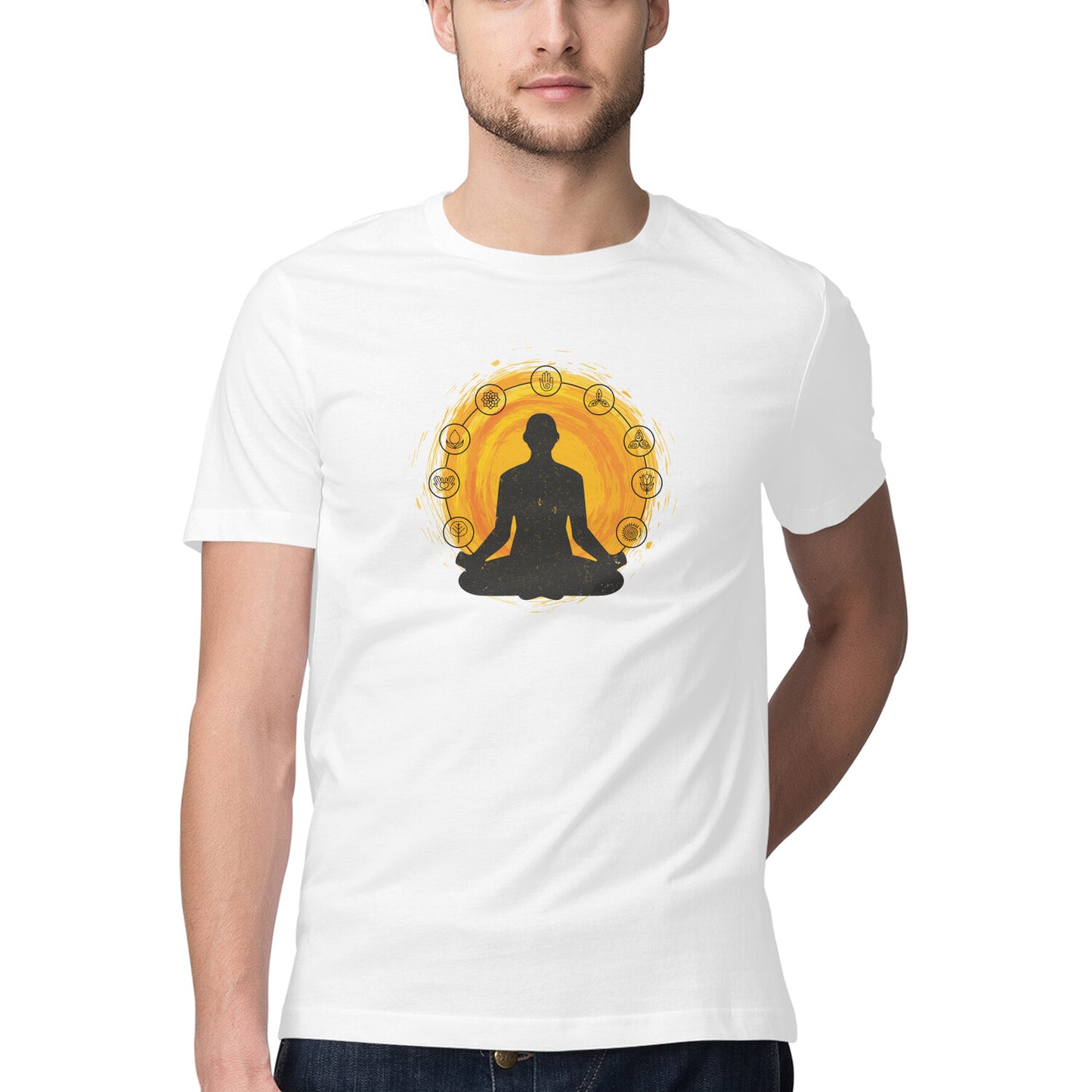 Yoga and Meditation 4 Printed Graphic T-Shirt