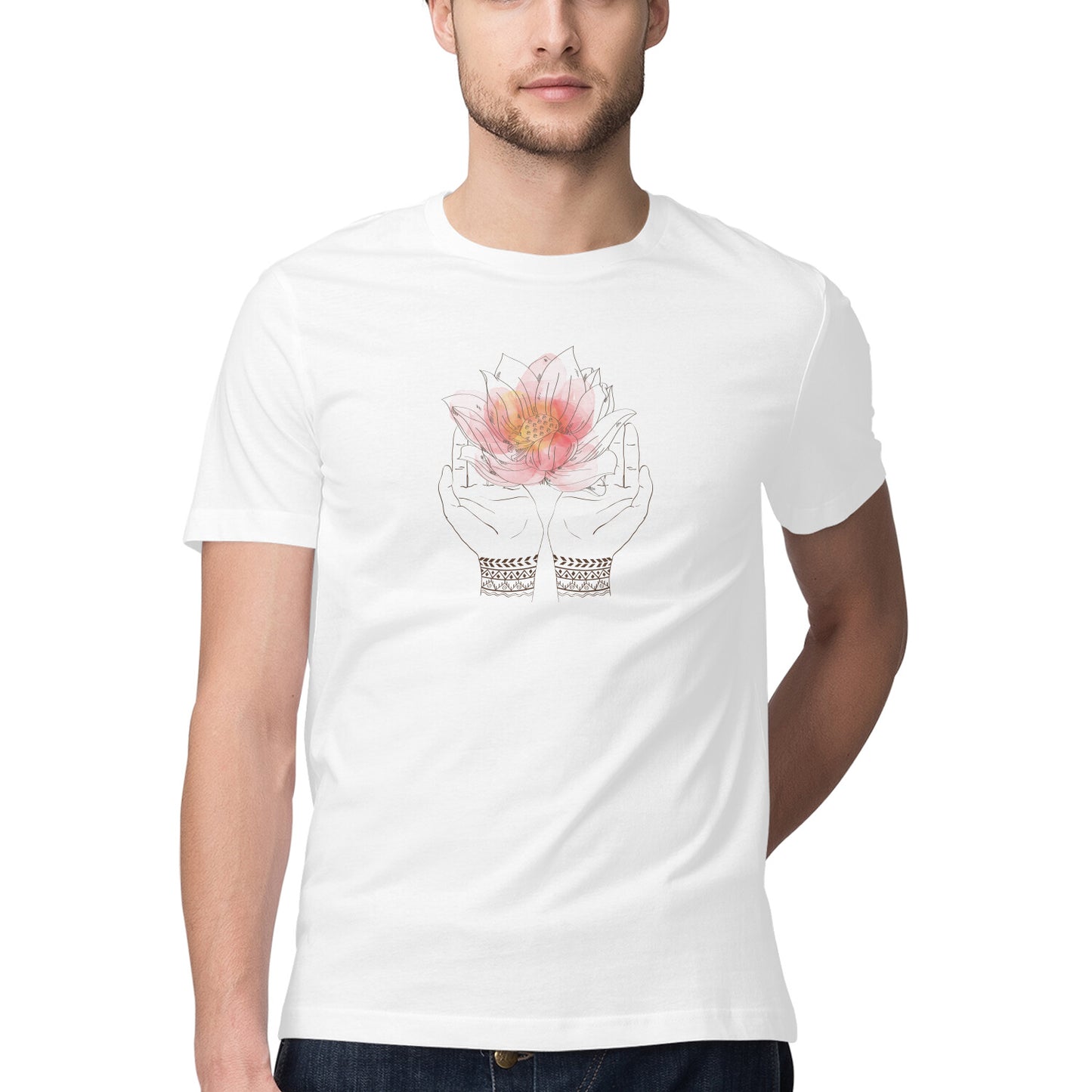 Yoga and Meditation 5 Printed Graphic T-Shirt