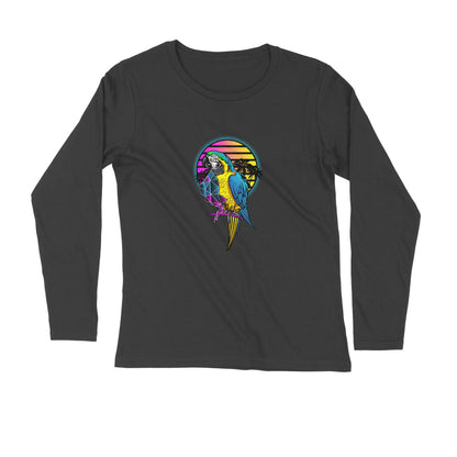 Parrot Printed Full Sleeves T-Shirt