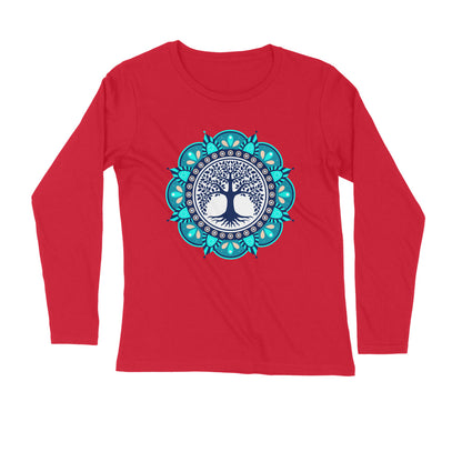 Yoga and Meditation Printed Full Sleeves T-Shirt