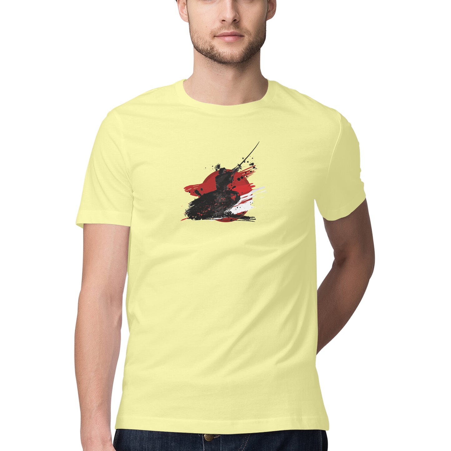 Samurai Printed Graphic T-Shirt