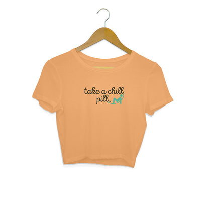 Take a Chill Pill Crop Tops