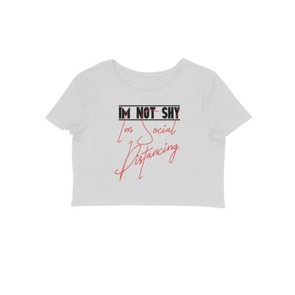 I Am Not Shy Printed Crop Tops