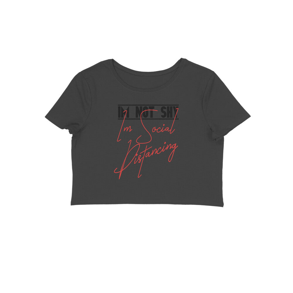 I Am Not Shy Printed Crop Tops