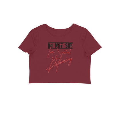I Am Not Shy Printed Crop Tops